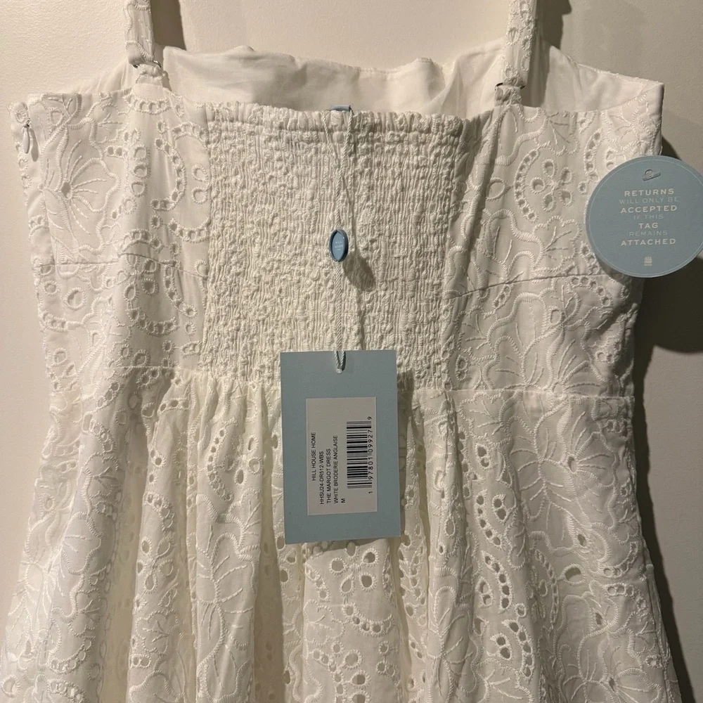 NWT Hill House Margot Dress in White Broderie Anglaise - size medium - Picture 4 of 5